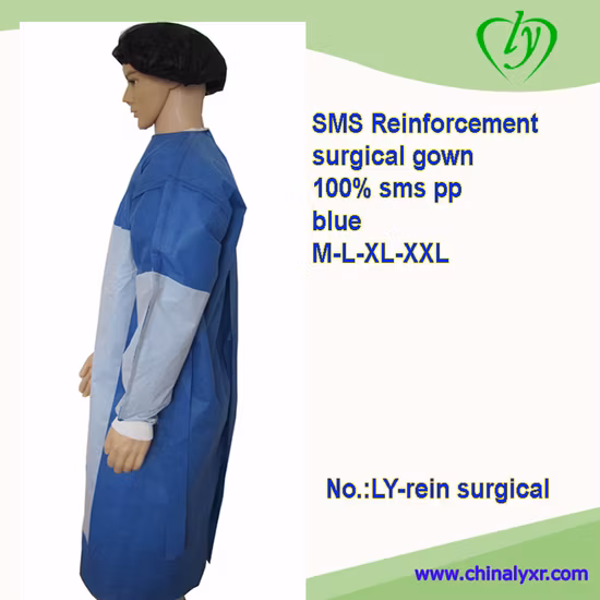 Vestidos cirúrgicos descartáveis ​​do vestido estéril da operação do hospital de SMS SMMS