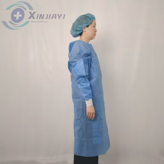 Médico Odontológico/Paciente/Operação/Proteção/Exame/Visitante/SMS/PE/PP/Não tecido descartável reforçado estéril/Isolamento Médico/Hospital/Cirurgião/Vestuário Cirúrgico
